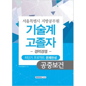 서울특별시 지방공무원 기술계 공중보건 고졸자 경력경쟁 최단기 프로젝트 문제완성